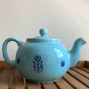 Cronin Pottery Blue Tulip Teapot